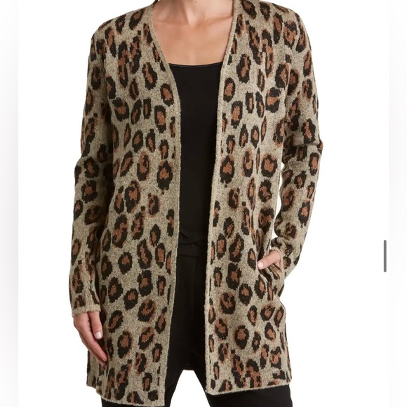 Animal Print Long Cardigan - Medium - Picture 6 of 6
